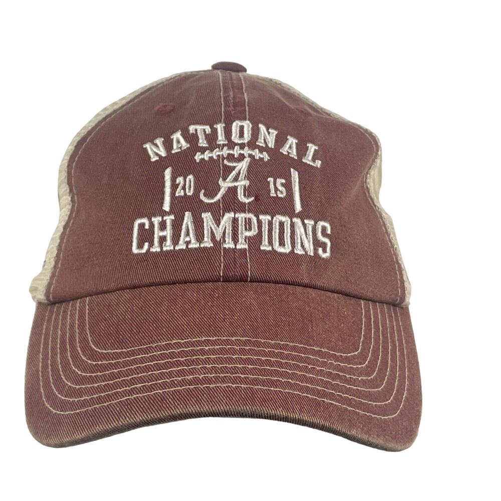 Alabama‎ Crimson Tide 2015 National Champions Crimson Tan Mesh Snapback
